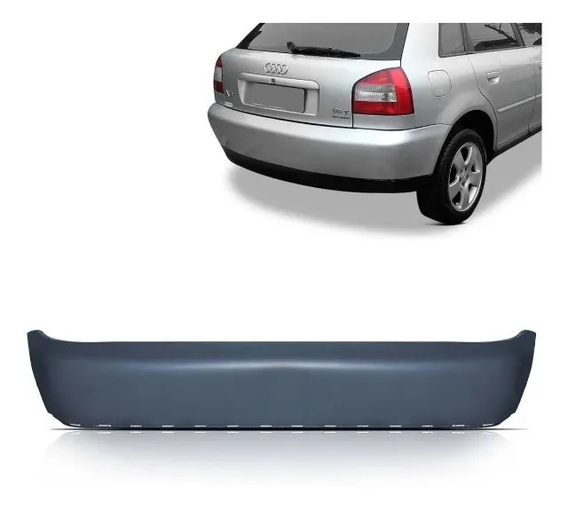 Parachoque traseiro audi a3 2001 2002 2003 2004 2005 2006 sem spoiler