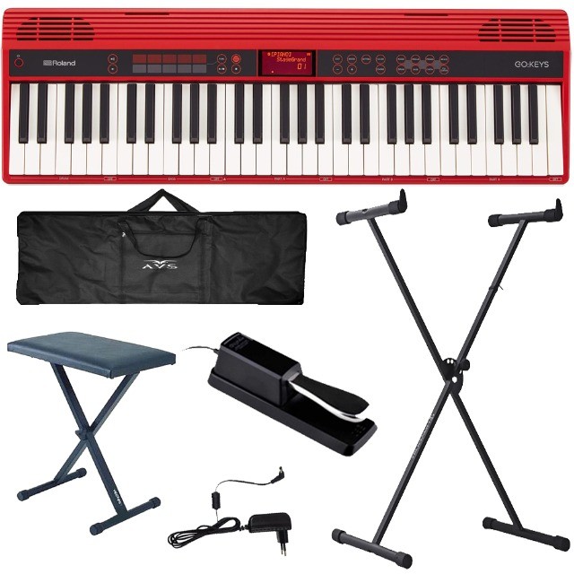 Piano Digital Roland Go Keys Go61k Bluetooh 61 Teclas + Kit - Produto Novo - Loja Física