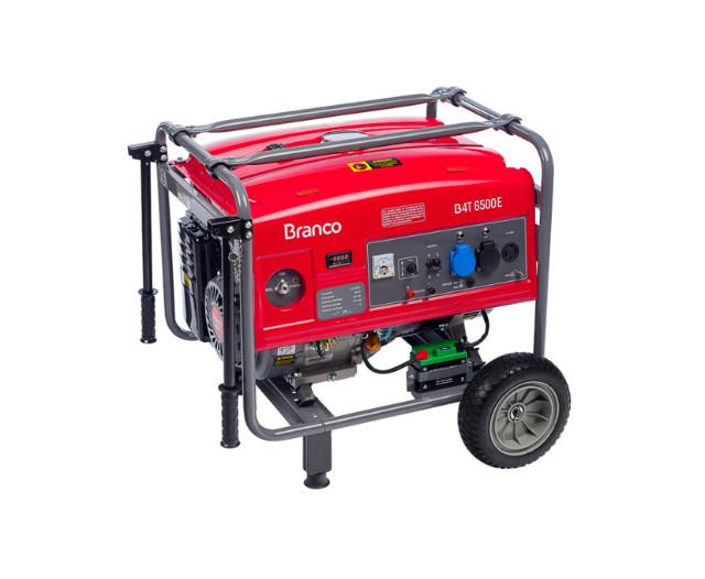 Gerador a  Gasolina 5.5 KVA Branco B4T6500E 110/220V  Part.Elétrica 