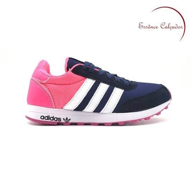 adidas rosa e azul