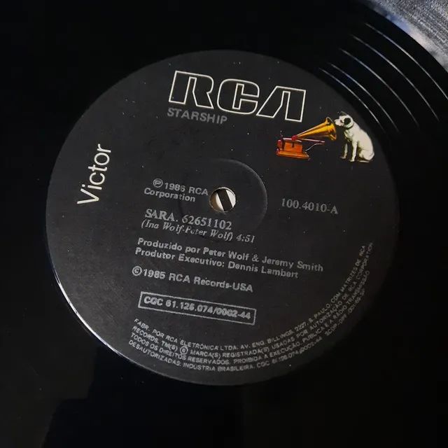 LP/Disco de vinil Starship - Mix Sara/Hearts Of The World (1986, Maxi-Single) - Foto 3