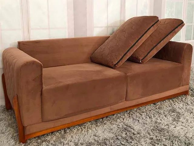 SOFÁ SUPER DESIGN E QUALIDADE VELUDÃO PREMIUM!!! AP - Foto 3