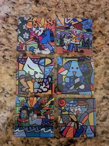 Quadrinhos porta copo do Romero Britto - Foto 4