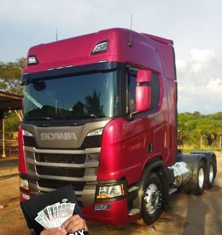 Scania R540 ano 2023 6x4 vermelho zerado - Caminhões - Vila Água