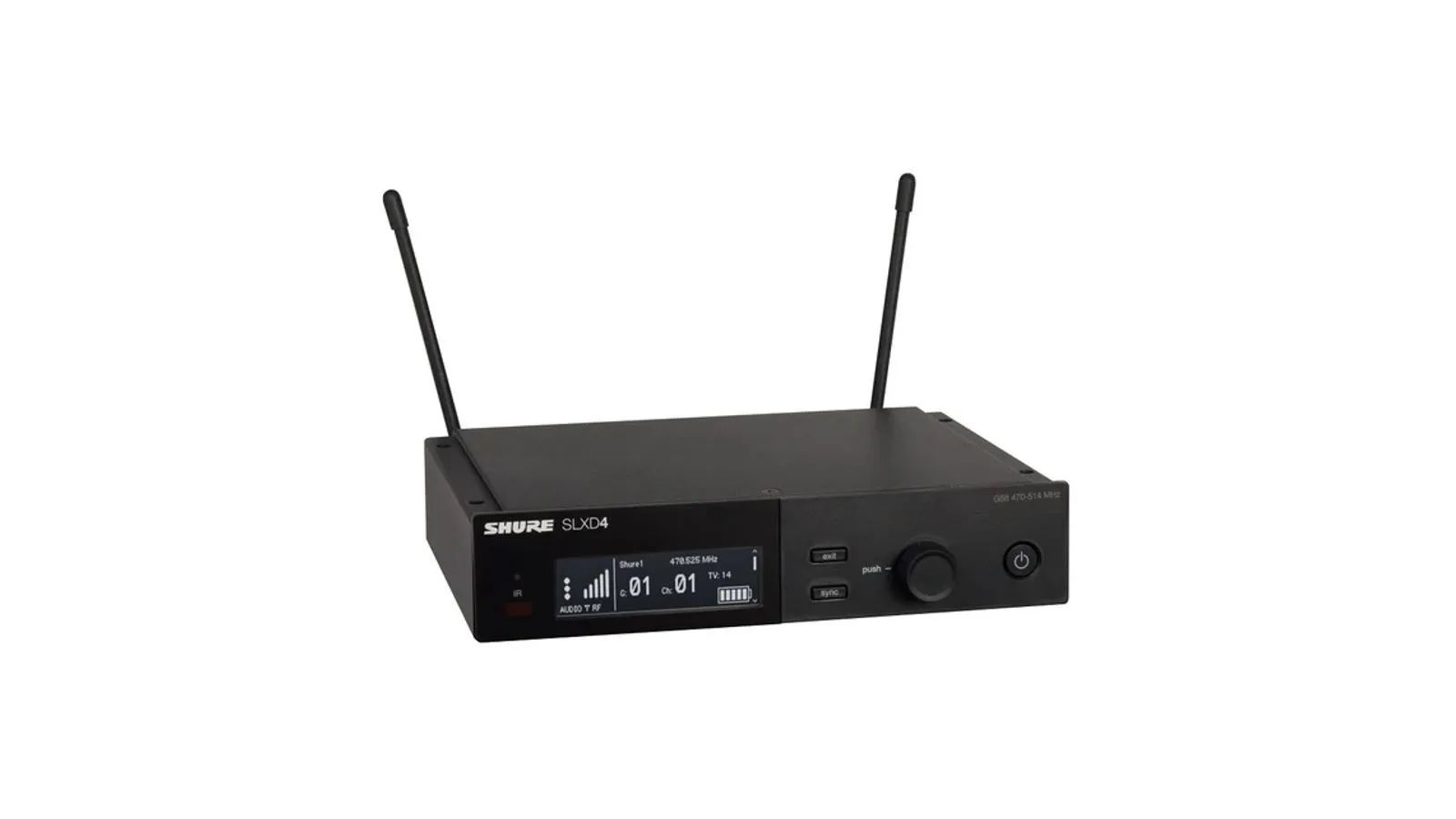 Receptor Microfone Sem Fio 32 Canais Shure SLXD4BR-G58