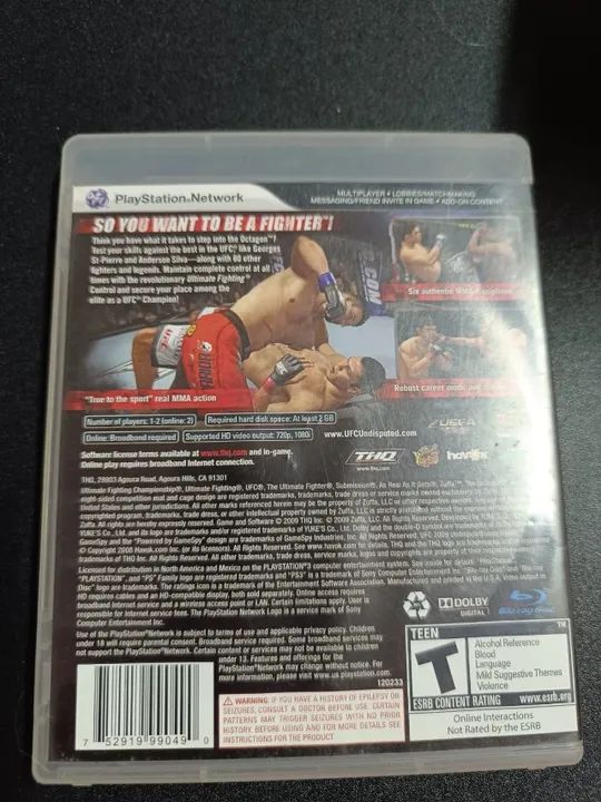 Ufc Undisputed 2009 - Ps3 Mídia Física Original - Promoção - Foto 3