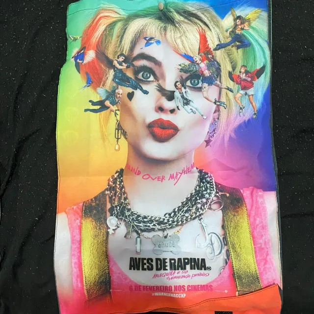 Ecobag bolsa mochila Arlequina - CCXP 2019 - Warner Bros