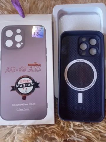 Capa de vidro com magsafe Glass luxo para iPhone 13 pro - Foto 4