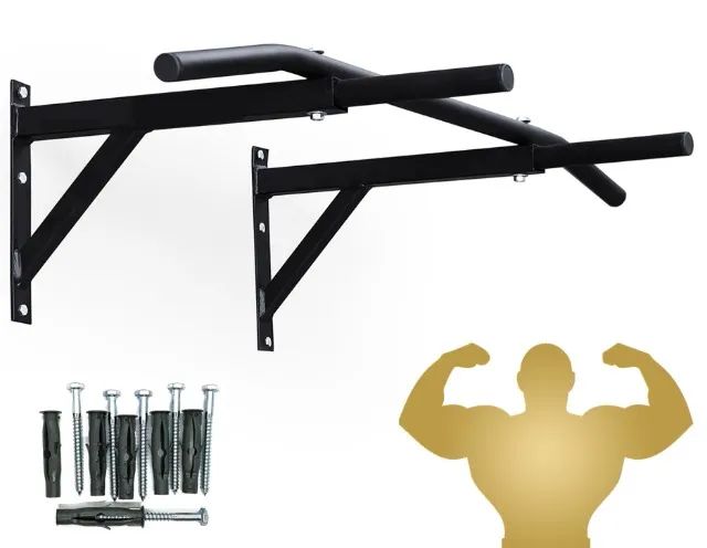 Barra Fixa E Paralela Mista Parede PullUp Bar 