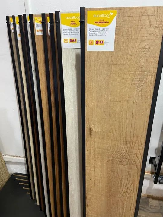 Piso vinílico em régua eucafloor