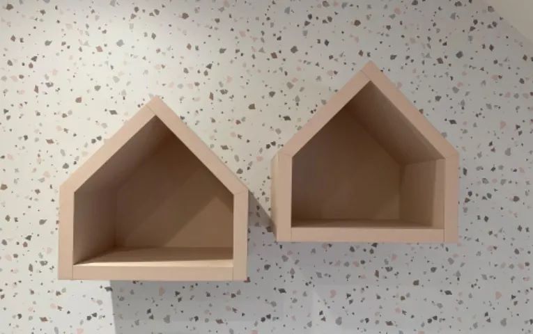 Kit 2 nichos mdf rosa