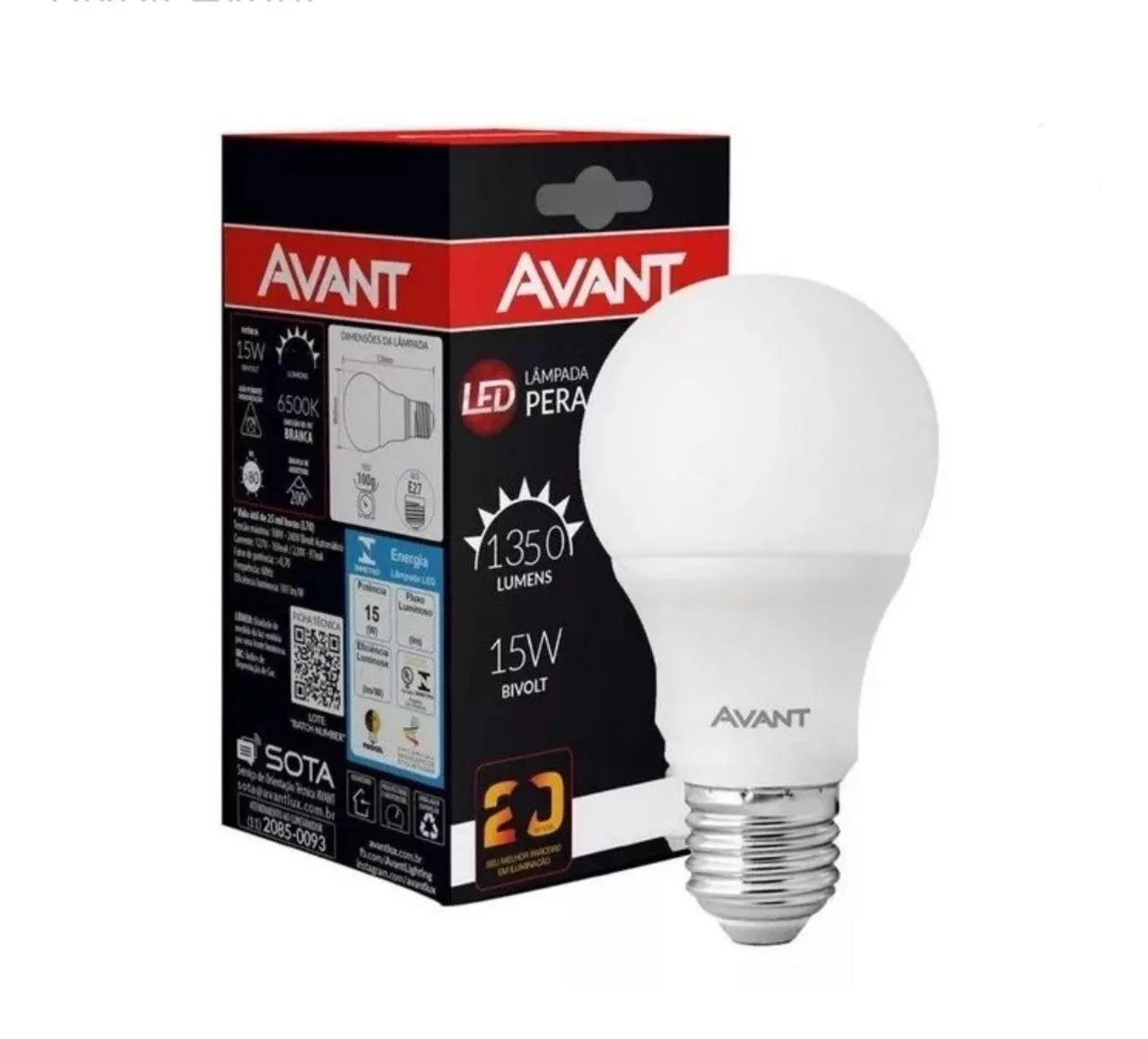 Lâmpada bulbo 15w led  <br>