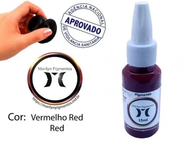 Pigmento Marilyn 15ml -  Vermelho Red - Foto 2