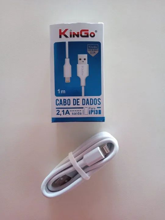 Cabo USB p/ Carregador KINGO - iPhone IOS  - Foto 2