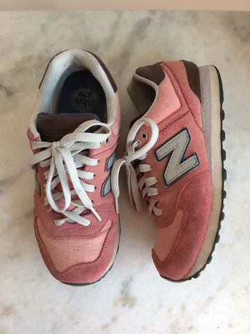 Tênis rosa 574 - New Balance - Foto 2