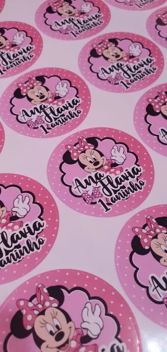 Adesivo personalizado para mimos de aniversário infantil bebê 