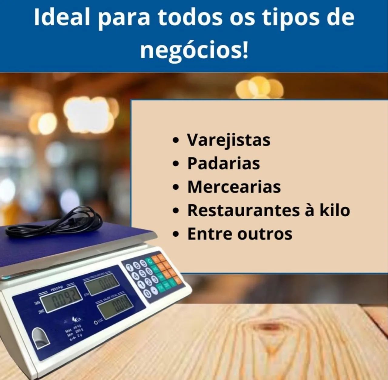 Balança eletrônica DF099..40kg.. 2Gr.. Nova