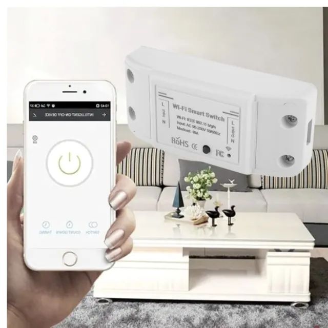 Interruptor Inteligente Wi-Fi Smart Switch 1 Canal - Compatível com Google Home, Alexa  - Foto 2