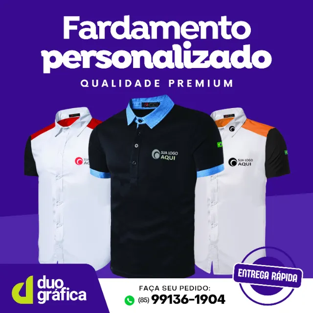 Camisas personalizadas com a sua arte - Todas as cores!