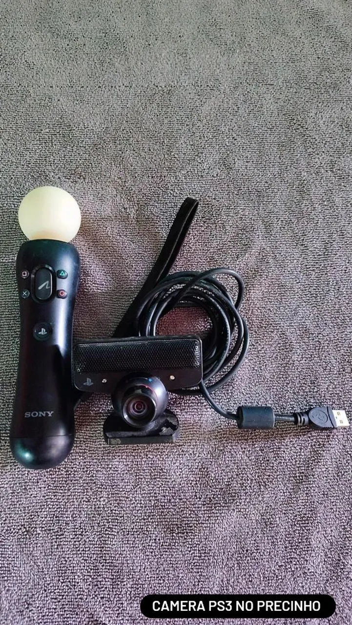 Câmera PS3 + Motion Controller - Barato!