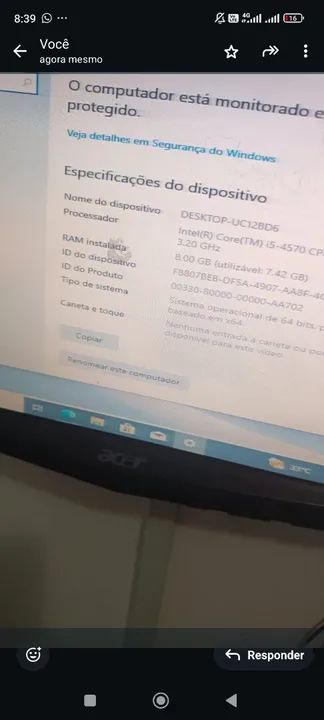 CPU i5 pronta pra uso - Foto 2