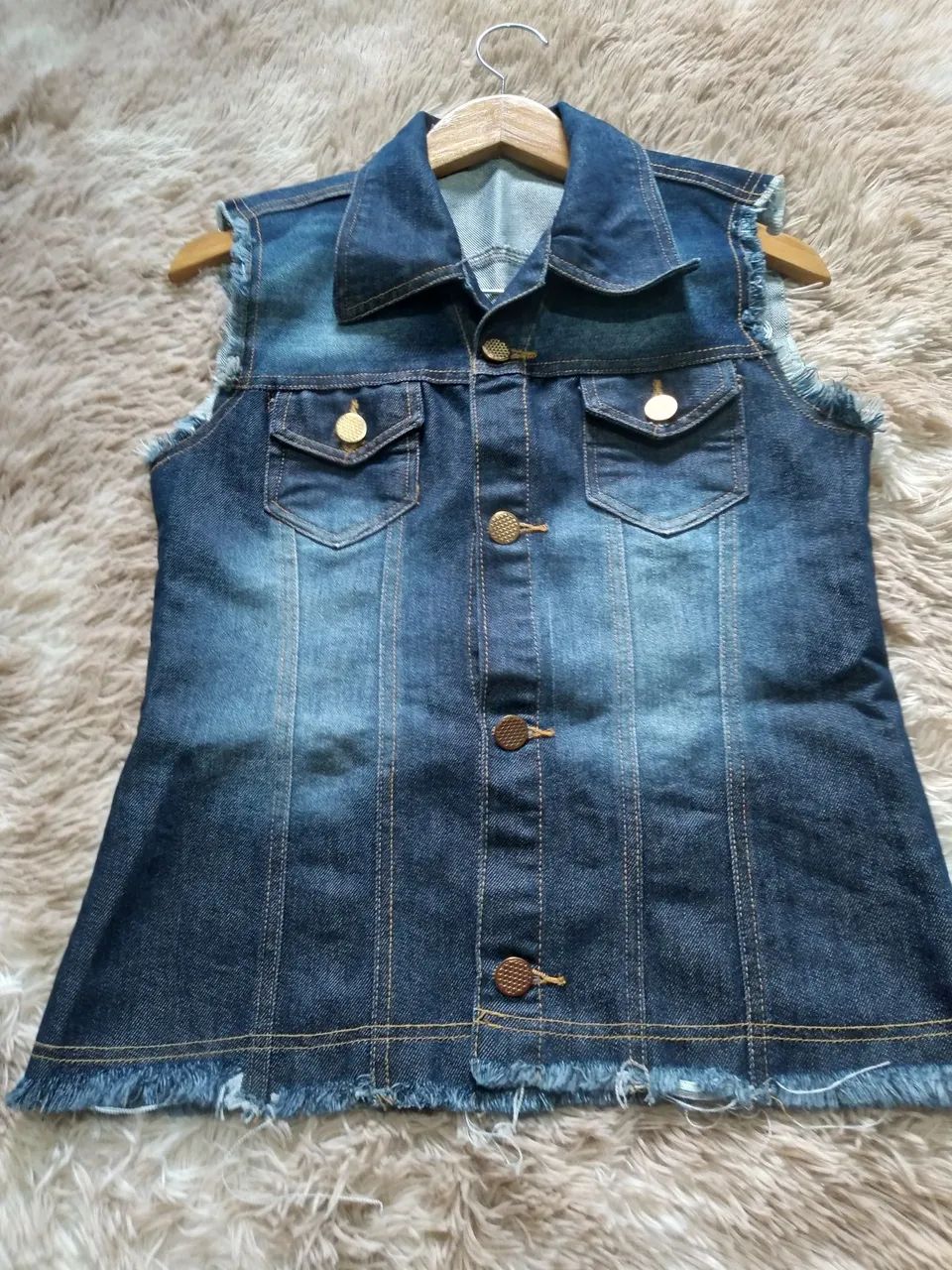 Colete jeans Tam M  - Foto 4