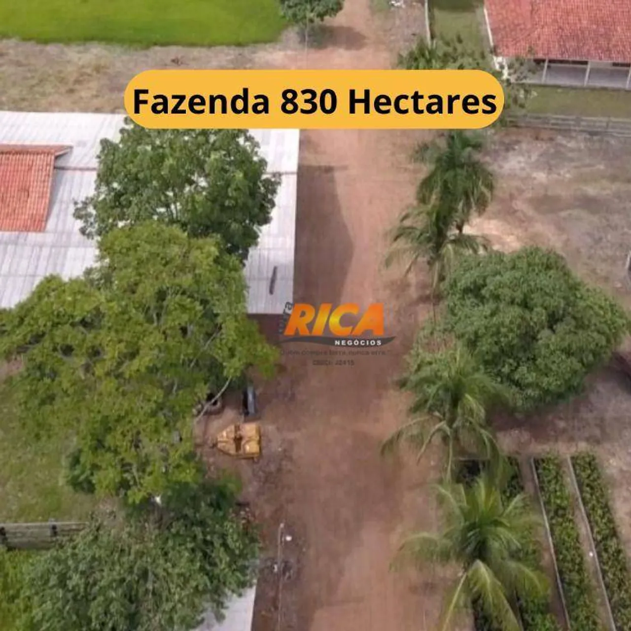 Excelente fazenda a venda com 830 hectares, no município de Porto Velho/RO