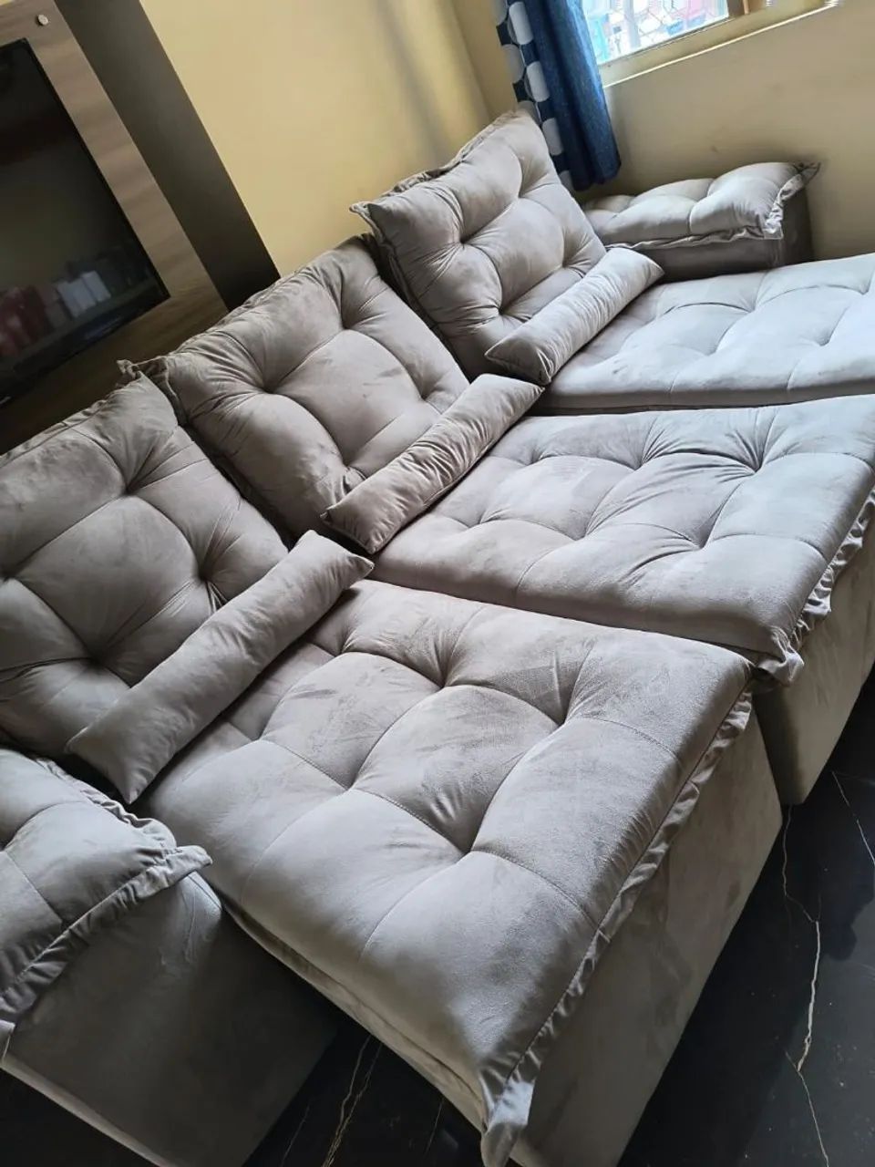 Sofá de luxo direto da fábrica, frete grátis  - Foto 3