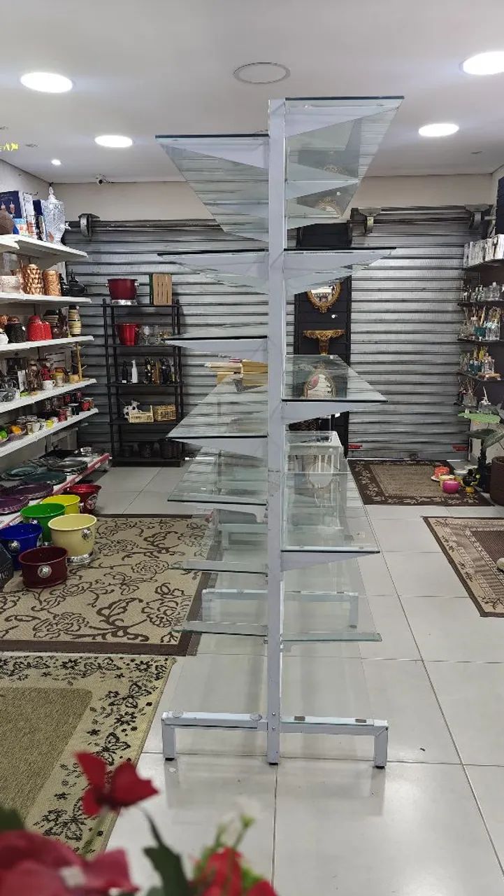 Expositor/Prateleira de Vidro para Comércio