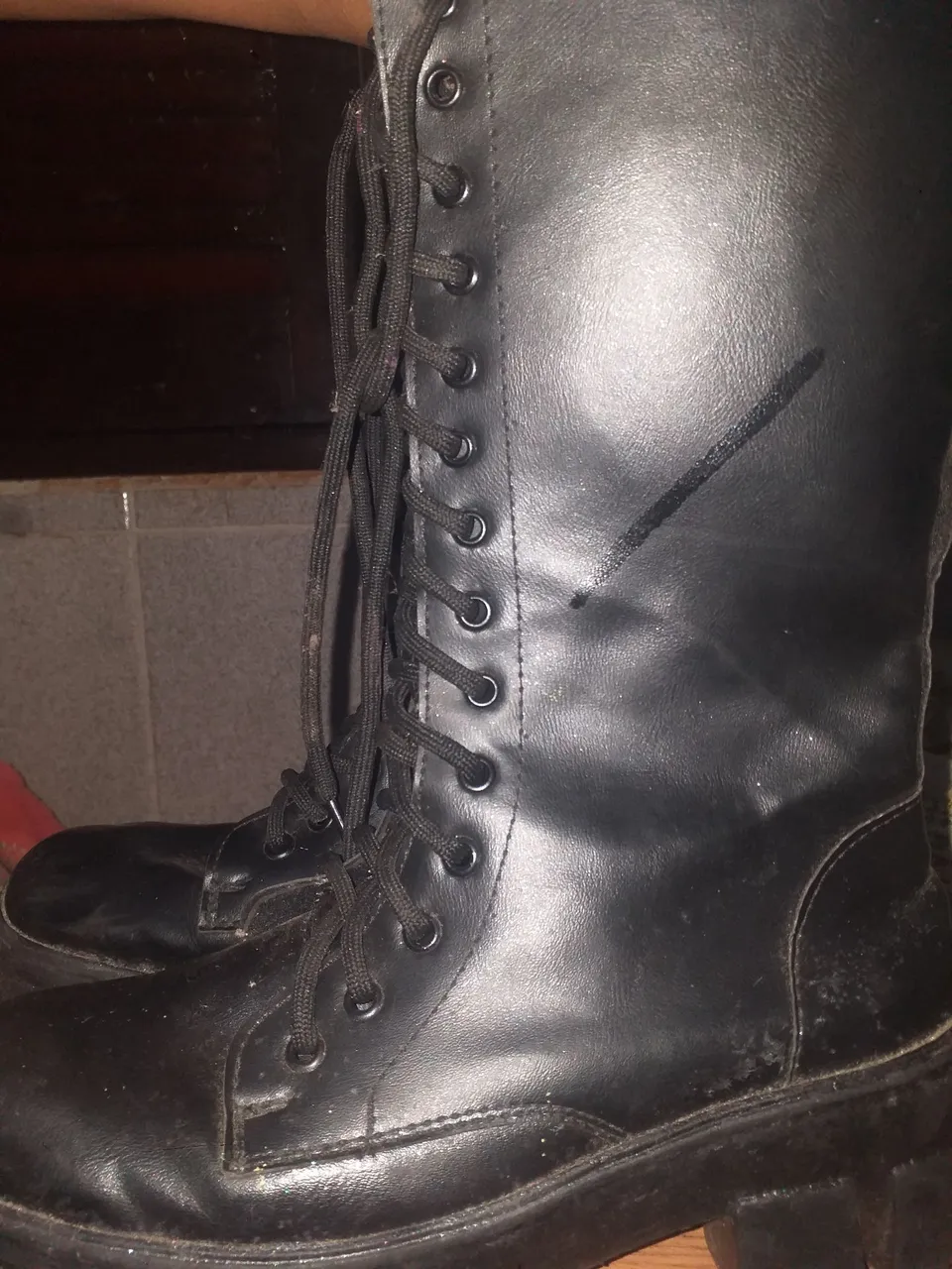 Bota Coturno Preta