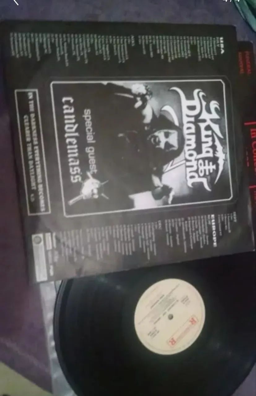 LP King Diamond - Abigail in concert 1° press 1987 - Foto 4