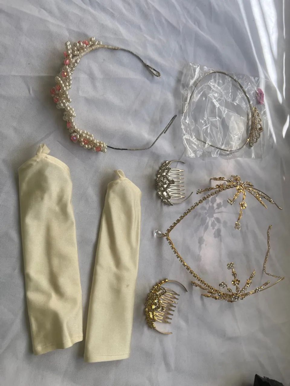 Kit acessórios de cabelo vintage/festa/noiva - Foto 4