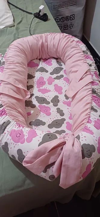 Ninho para bebê com almofada de amamentação - Foto 4