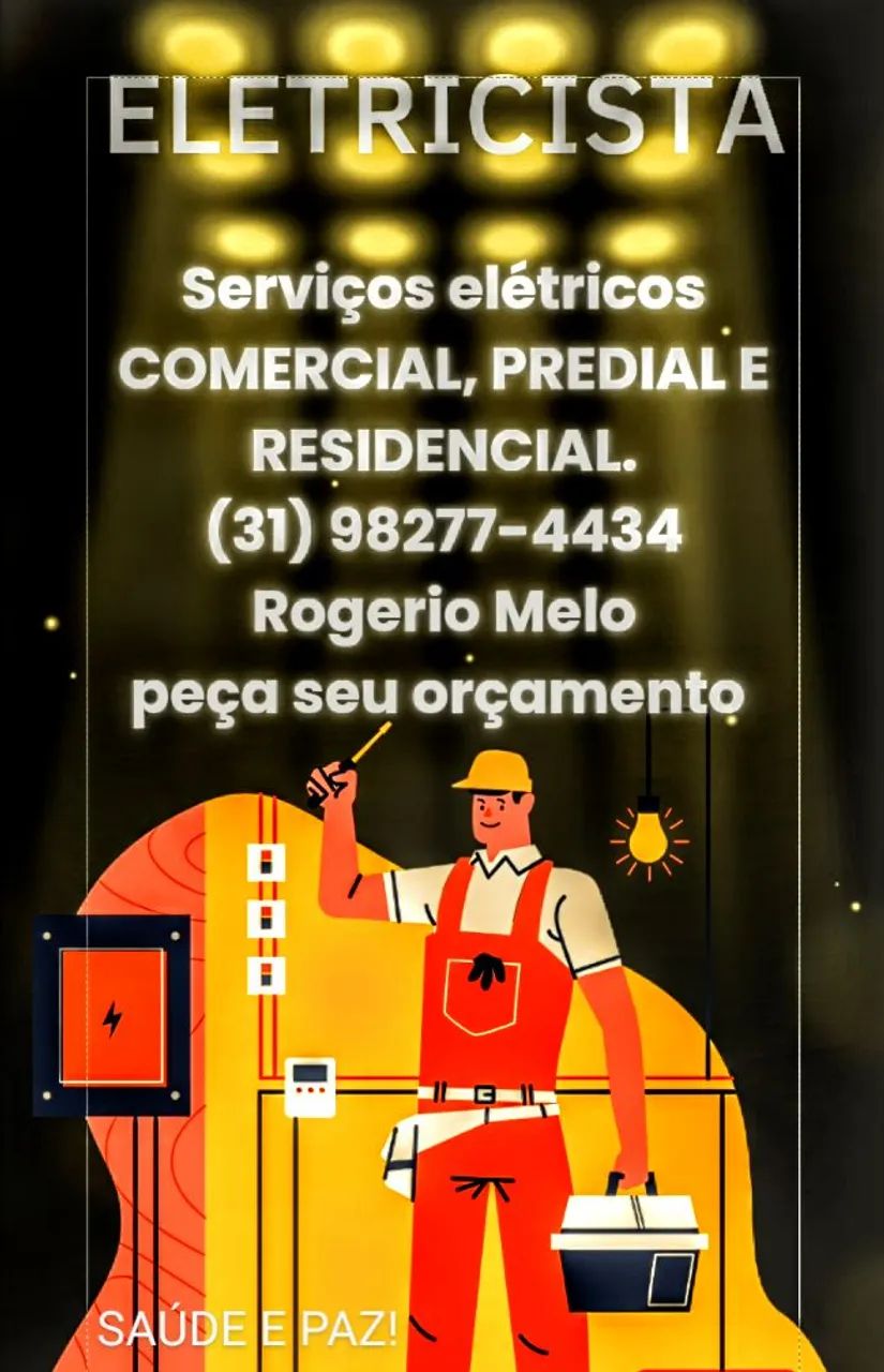 Eletricista de baixa tensão.