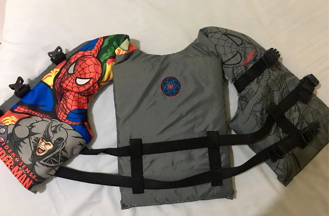 Colete Salva-vidas Infantil Homem Aranha - Foto 4