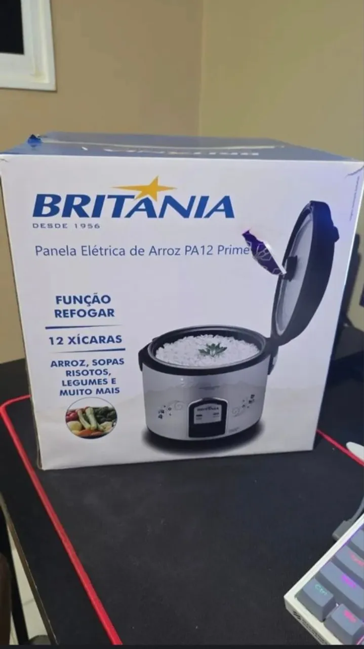 Panela Elétrica de Arroz Britânia PA12 Prime 12 Xícaras