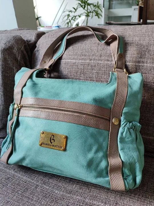 Bolsa de Ombro grande, Belmira Mattos, em Couro Legítimo - Foto 2