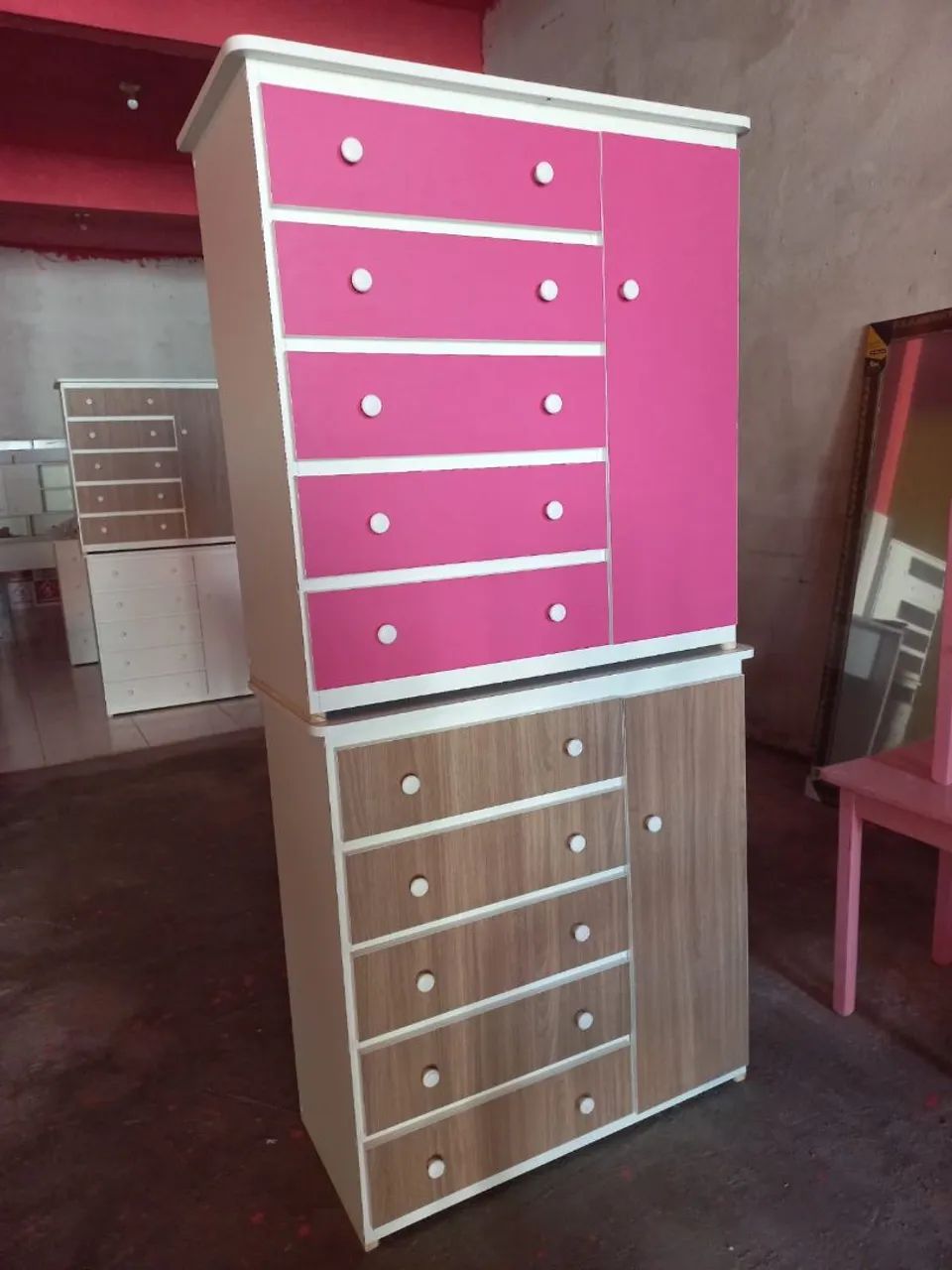 Cômodas Coloridas e Modernas Cômoda Sapateira +5 Gavetas  - Foto 4