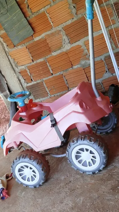 Baby Cros pedal bandeirante- Rosa