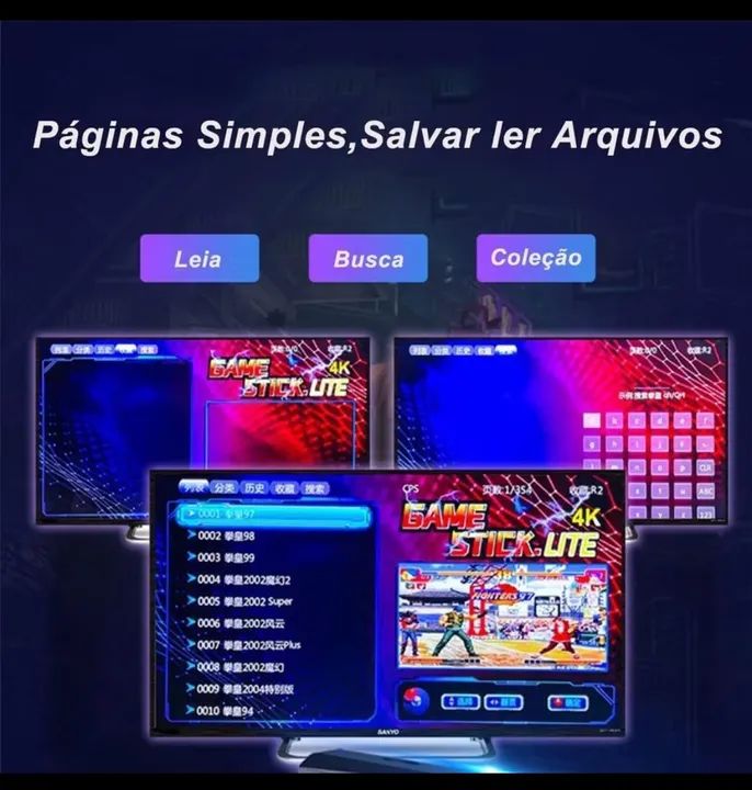 Game Stick Lite 4K - Console de jogos com centenas de jogos