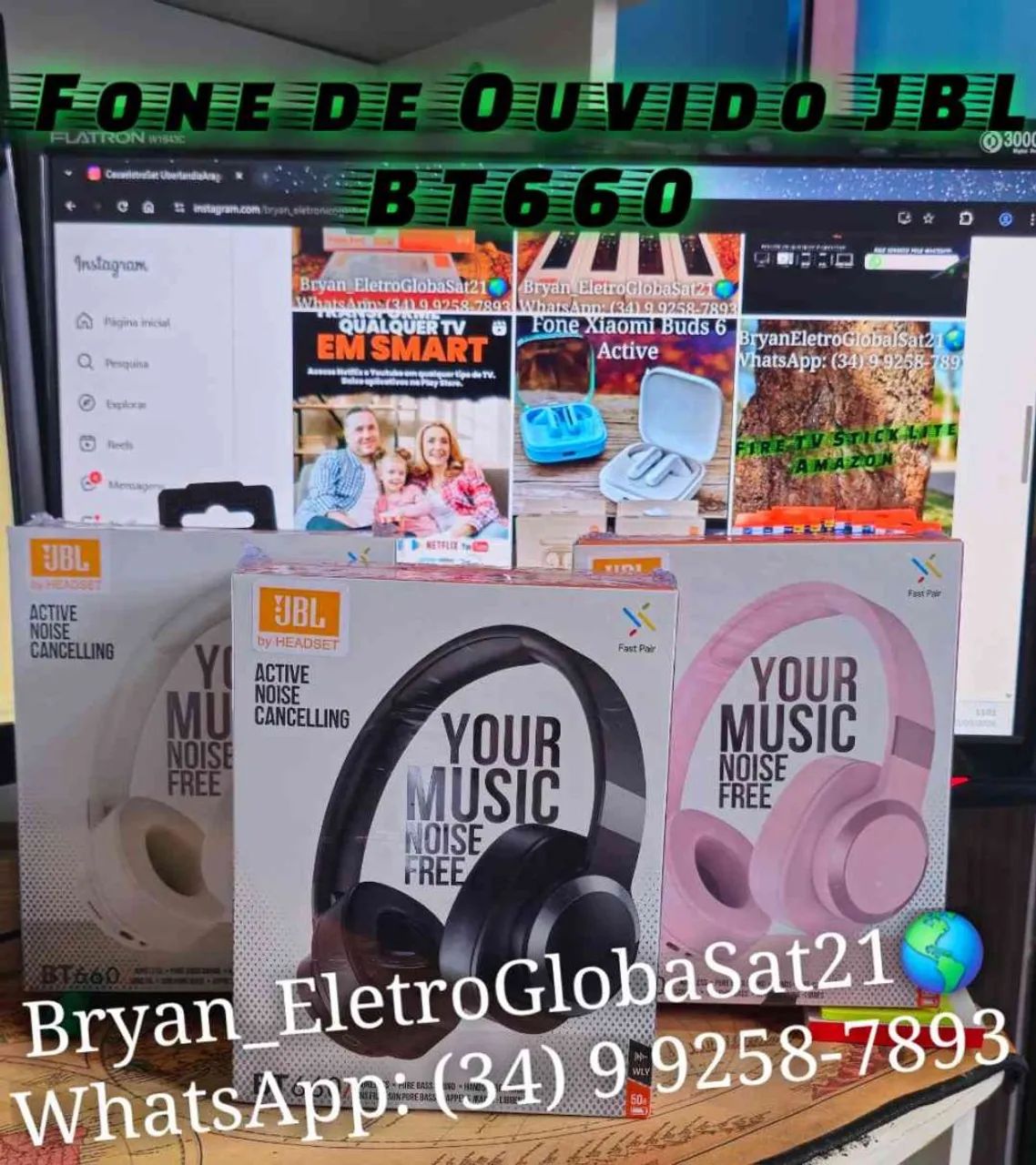 Fone de Ouvido JBL BT660 - Novo - Bluetooth