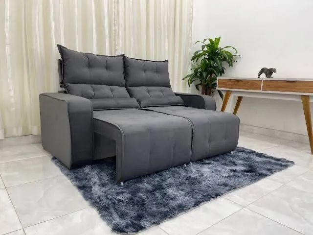 Sofá retrate o reclinável Minas 180CM Ref 1838 - ENTREGA HOJE !!! 