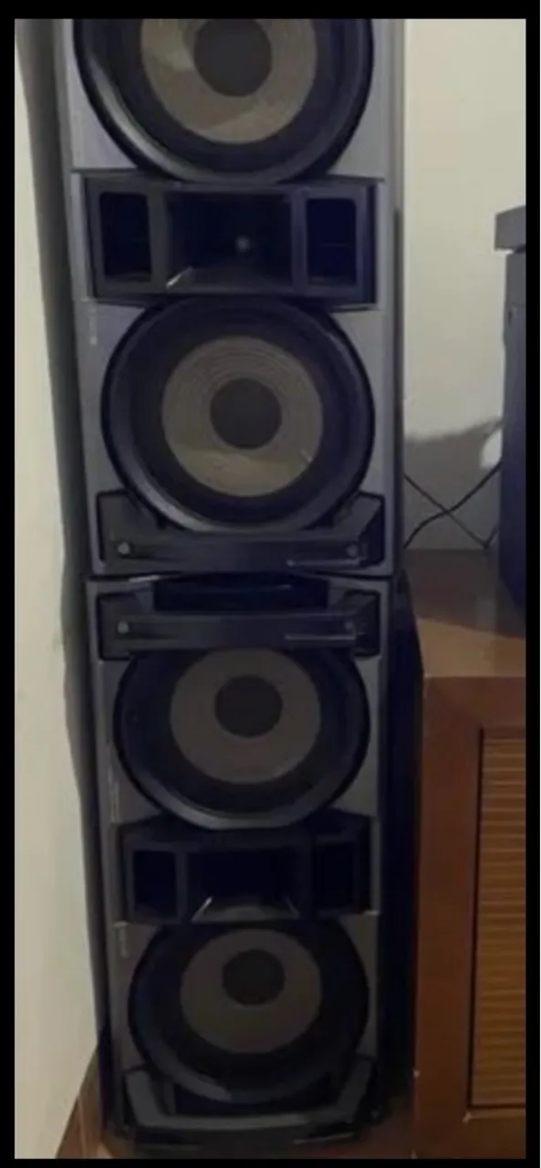 Caixas de som Sony genezi MHC-GTX787 - 4 ohms de impedância