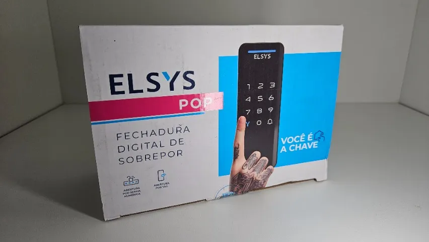 Fechadura Digital De Sobrepor Vertical Pop Esf-ds1100v Elsys