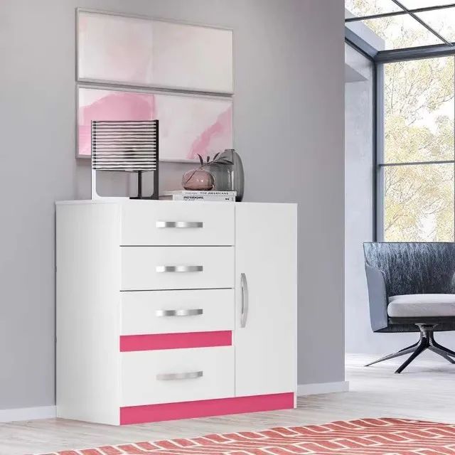 Cômoda Vênus com 4 Gavetas e 1 Porta ENTREGAMOS  - Foto 3