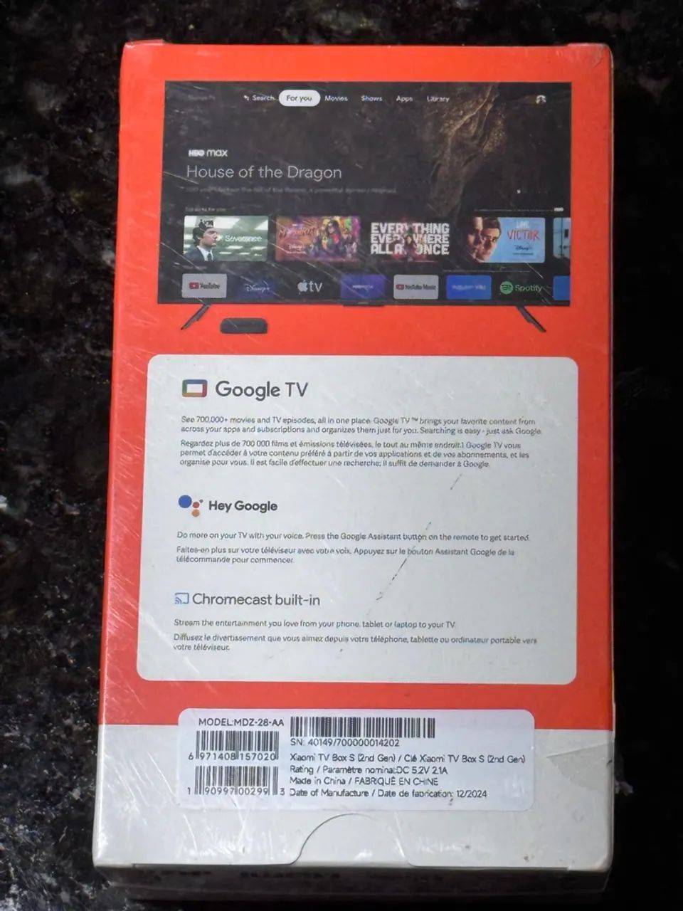 Xiaomi Mi TV Box S 2nd Gen NOVO, Lacrado - 4K Ultra HD - Foto 2