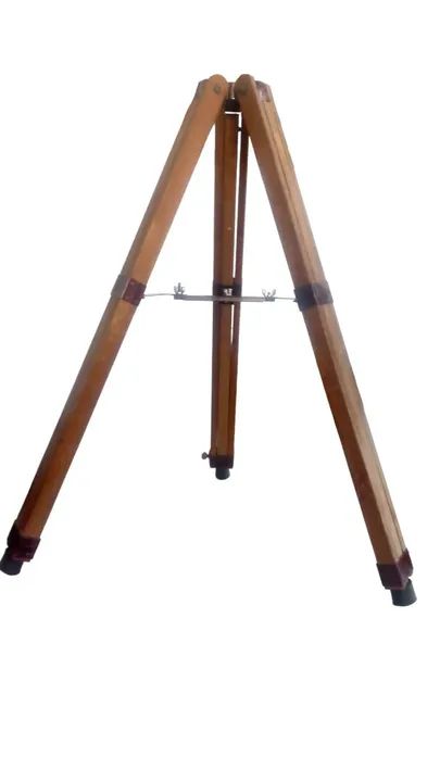 Tripé de madeira antigo para topografia  - Foto 5