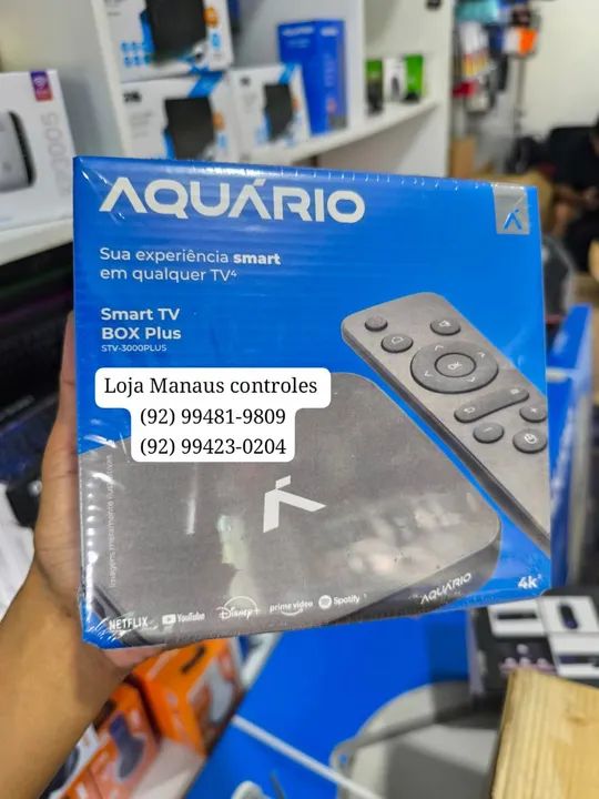Smart TV Box Plus 4K - AQUÁRIO ( para 5 peças ou mais )
