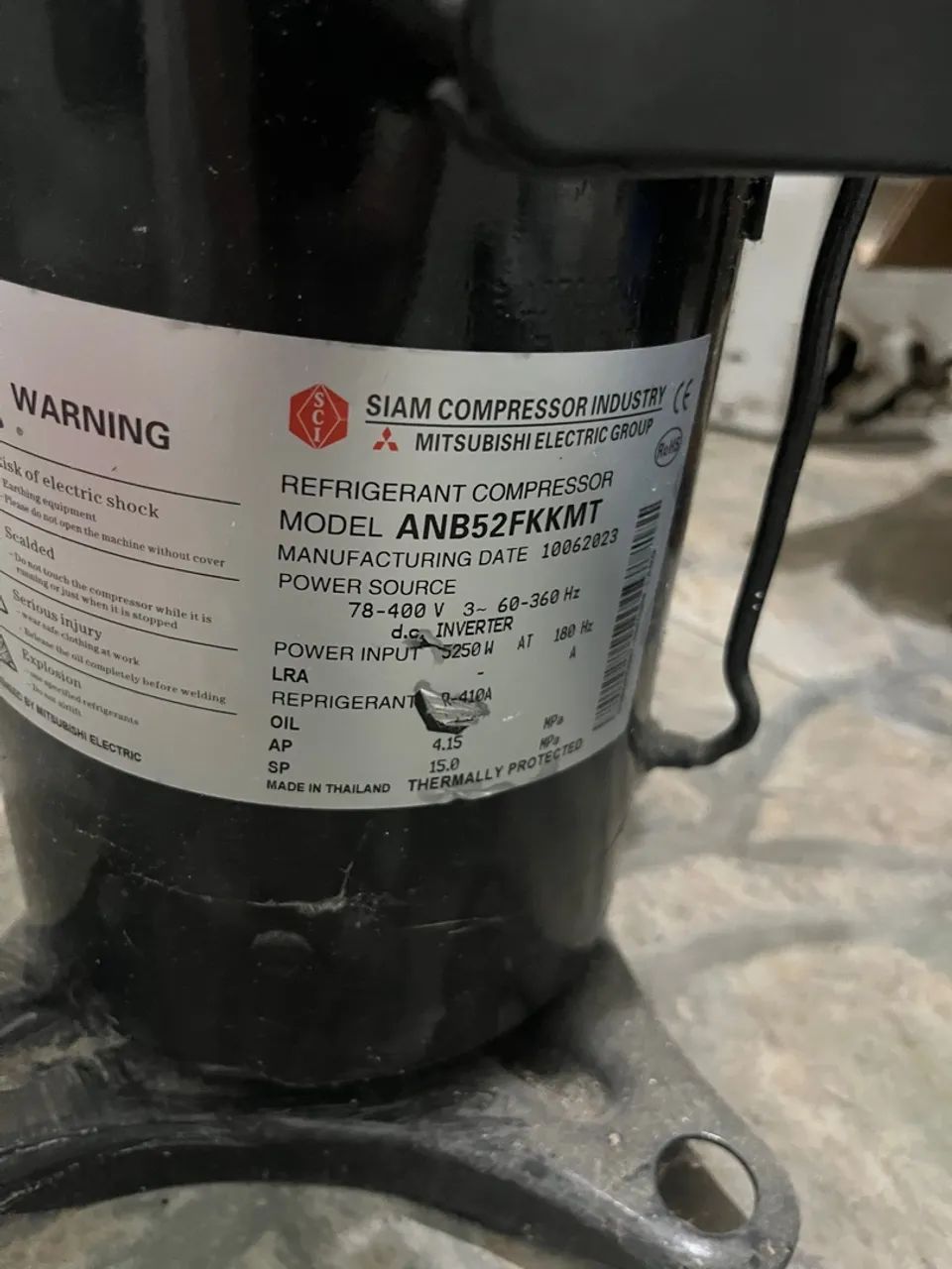 Compressor inverter 10 TR-380 Volts- Novo - Foto 2