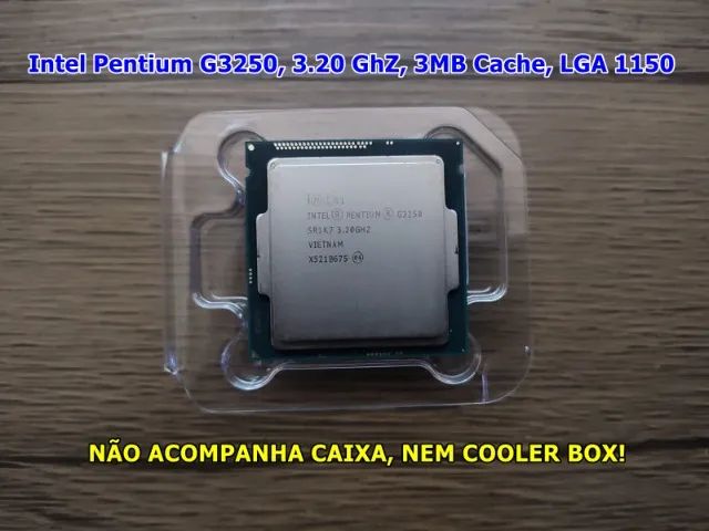 Processador Intel Pentium G3250, 3.20Ghz, 3mb Cache, LGA 1150 (Usado) - Acc Cartão / Pix